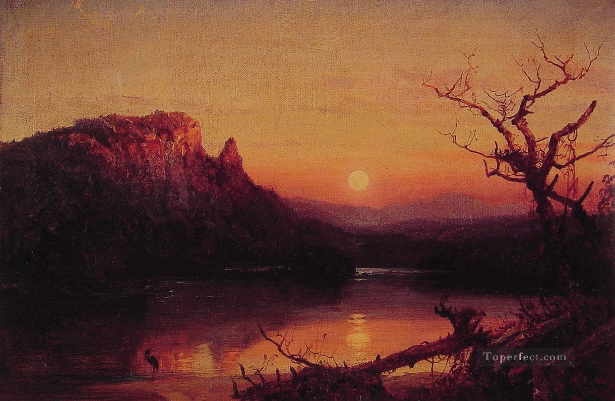 Sunset Eagle Cliff Jasper Francis Cropsey Oil Paintings